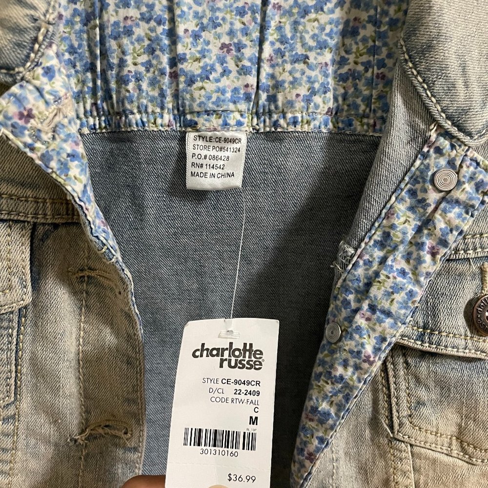 Brand New Charlotte Russe Denim Jacket